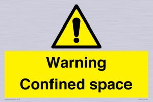 Warning Confined space